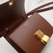 BagsAll Celine Leather Classic Box Shoulder Bag Brown - 2