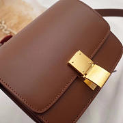 BagsAll Celine Leather Classic Box Shoulder Bag Brown - 3