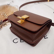 BagsAll Celine Leather Classic Box Shoulder Bag Brown - 4