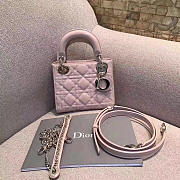 bagsAll Lady Dior Mini Pink/Silver 1554 - 1