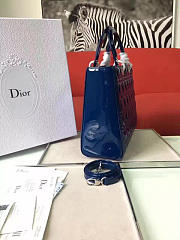 bagsAll Lady Dior Large 32 Navy Blue Silver Tone 1589 - 4
