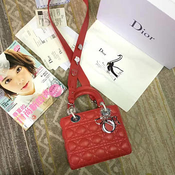 BagsAll Lady Dior 20 Red 1622