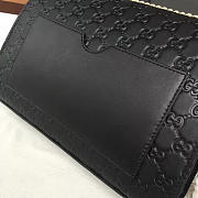 Gucci Padlock 30 Embossed Black Leather2165 - 6