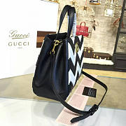 Gucci GG Marmont 26 Matelassé Black and White Tote 2238 - 3