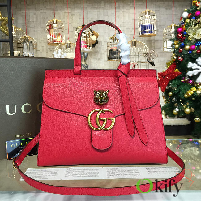 Gucci GG Marmont Leather Tote Bag BagsAll 2245 - 1