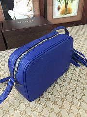 Gucci Soho Disco 21 Leather Bag Blue Z2377 - 4
