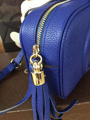 Gucci Soho Disco 21 Leather Bag Blue Z2377 - 6