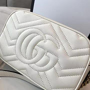 Gucci GG Marmont 18 Matelassé White Leather 2408 - 4