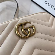 Gucci GG Marmont 18 Matelassé White Leather 2408 - 5