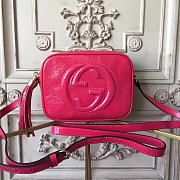 Gucci Soho Disco 21 Leather Bag Red Z2603 - 1