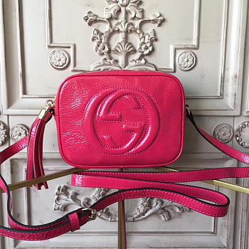 Gucci Soho Disco 21 Leather Bag Red Z2603