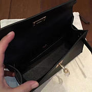 Hermès Kelly Pochette Epsom 22 Black/Gold BagsAll Z2681 - 6