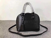 Louis Vuitton Supreme 25 domed satchel Black M40301  - 2