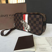 Louis Vuitton POCHETTE BagsAll  VOLGA Damier Ebene RED&WHITE - 5