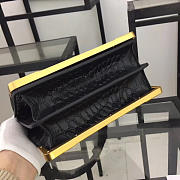 bagsAll Prada Black Crocodile and Leather Cahier 20 Shoulder Bag 1BA045 - 3