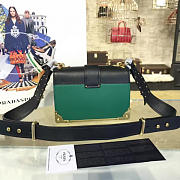 bagsAll Prada Cahier Leather 18 Shoulder Bag 4269 Green - 4