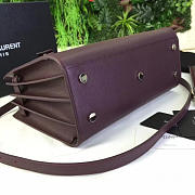 YSL Sac De Jour 26 Purple Grained Leather BagsAll 4916 - 3