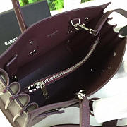 YSL Sac De Jour 26 Purple Grained Leather BagsAll 4916 - 2