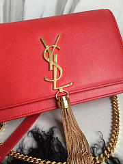 YSL Monogram Kate Bag With Leather Tassel BagsAll 4998 - 3