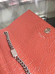 YSL Monogram Kate Silver Tassel In Embossed Crocodile Shiny Leather BagsAll 5046 - 4