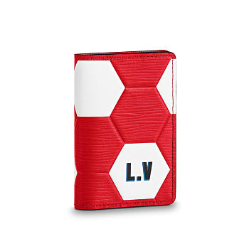 bagsAll LV pocket wallet Card Pack Red M63226