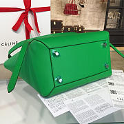 BagsAll Celine Belt Bag Green Calfskin Z1208 27cm  - 3