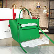 BagsAll Celine Belt Bag Green Calfskin Z1208 27cm  - 5
