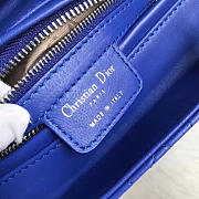 bagsAll Lady Dior Medium 24 Navy Blue Silver Tone 1577 - 2