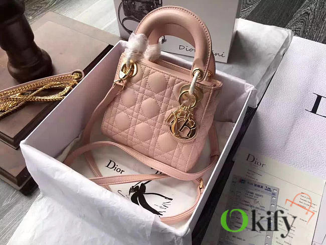 bagsAll Lady Dior Small 20 Pink Gold Tone1582 - 1