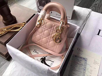 bagsAll Lady Dior Small 20 Pink Gold Tone1582
