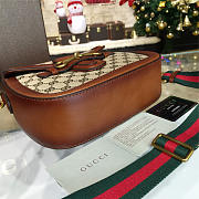 Gucci Lady Web Ophidia Canvas Brown Leather 2196 26.5cm  - 5