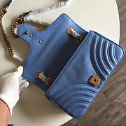 Gucci GG Marmont 26 Matelassé Leather Light Blue 2420 - 5
