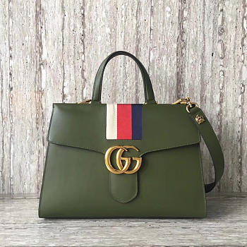 Gucci Marmont 36 Shoulder Bag Dark Green 2637