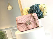 Gucci GG Marmont 21.5 Pink Matelassé Pearl Bag 2638 - 6