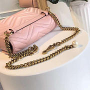 Gucci GG Marmont 21.5 Pink Matelassé Pearl Bag 2638 - 3
