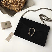 Gucci dionysus chain bag black leather 2647 20cm  - 1