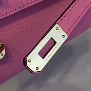 Hermès Kelly Clutch Epsom 31 Pink/Gold Bagsall Z2709 - 4
