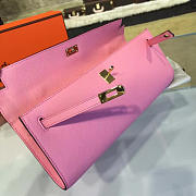 Hermès Kelly Clutch Epsom 31 Pink/Gold Bagsall Z2709 - 5