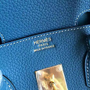 Hermes Birkin Togo Blue/ Gold BagsAll Z2945 35cm - 4