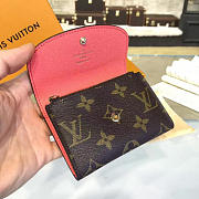  Louis Vuitton ROSALIE COIN Purse 11 Monogram Pink 3234 - 4