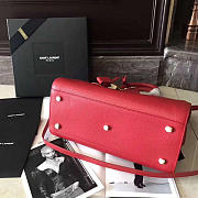 YSL Classic Sac De Jour 32 Red Grained Leather BagsAll 4732 - 4
