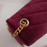 YSL Loulou Monogram Quilted Velvet Shoulder Bag Rose Red BagsAll 4809 - 5