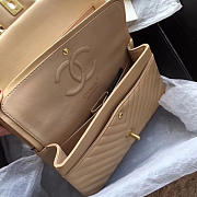 Chanel Classic Handbag Beige 25cm - 5