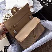 Chanel Classic Handbag Beige 25cm - 2