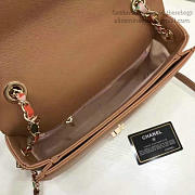 Chanel Grained Calfskin Flap Bag With Top Handle Khaki A93633 25cm - 5