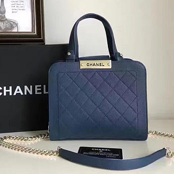 Chanel Shopping Bag Blue BagsAll A93732 VS04315