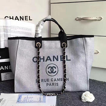 Chanel Shopping Bag Grey A68046 VS07815 38cm