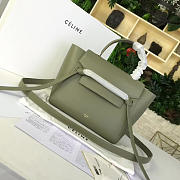 BagsAll Celine Belt Bag Green Calfskin Z1190 24cm  - 1