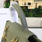 BagsAll Celine Belt Bag Green Calfskin Z1190 24cm  - 2