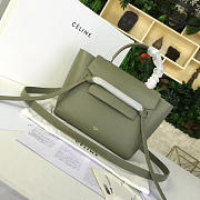 BagsAll Celine Belt Bag Green Calfskin Z1190 24cm  - 6